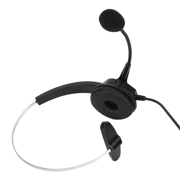 3,5 mm enkelsidiga affärshörlurar Justerbara Bekvämt Mono Call Center-headset med mikrofon för telefoner Bärbara datorer