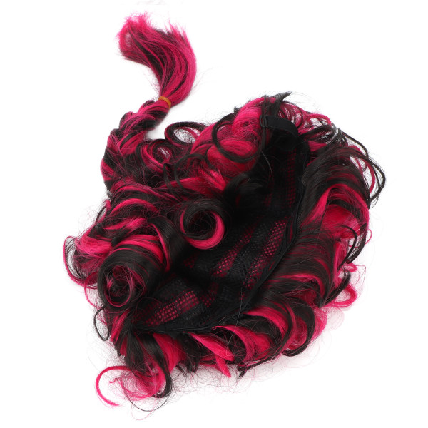 Cosplay peruk Mjuk färgad högtemperatur syntetiskt hår justerbar peruk för jul Halloween