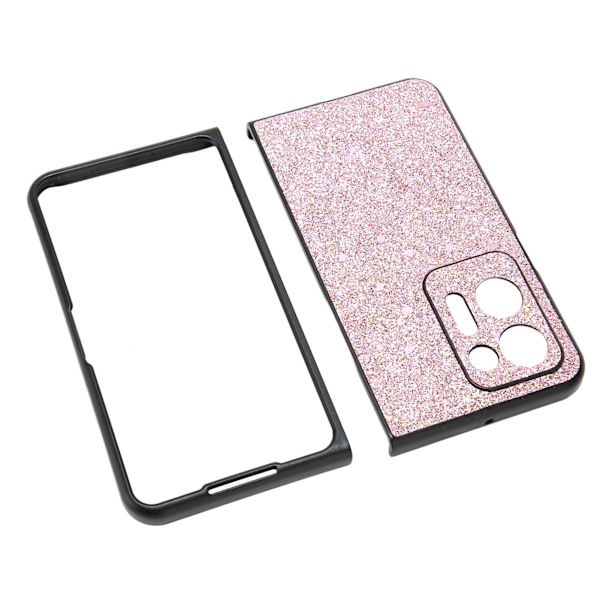 Suojaava puhelinkotelo Crystal Case Anti Drop Shockproof -matkapuhelimen suojakotelo Oppo Find N2:lle, vaaleanpunainen glitter