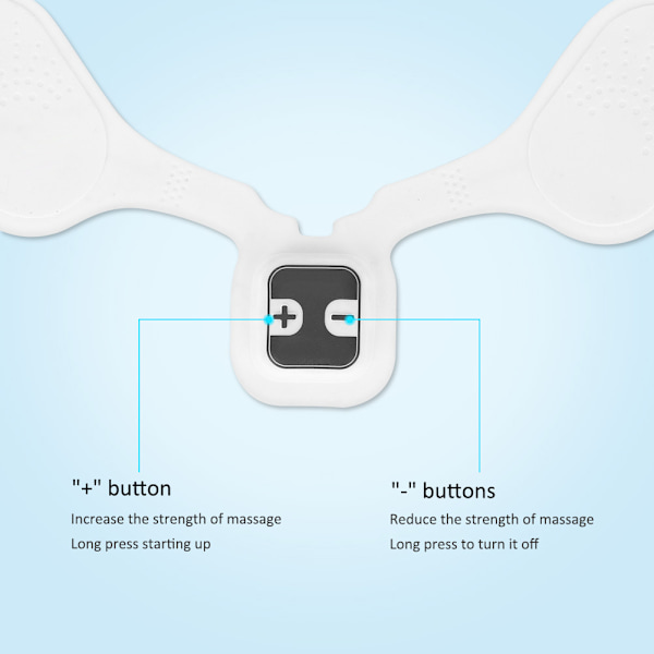 Intelligent Nacke och axelmassage Mini Smart Cervical Vertebra Fysioterapi Instrument Multifunktion Hela Kroppen Puls Massage Sticking