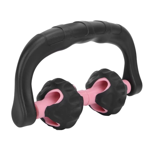 Massage Roller Handhållen Triggerpunkt Muskel Kropp Ben Djupvävnadsmassager Roller Rosa