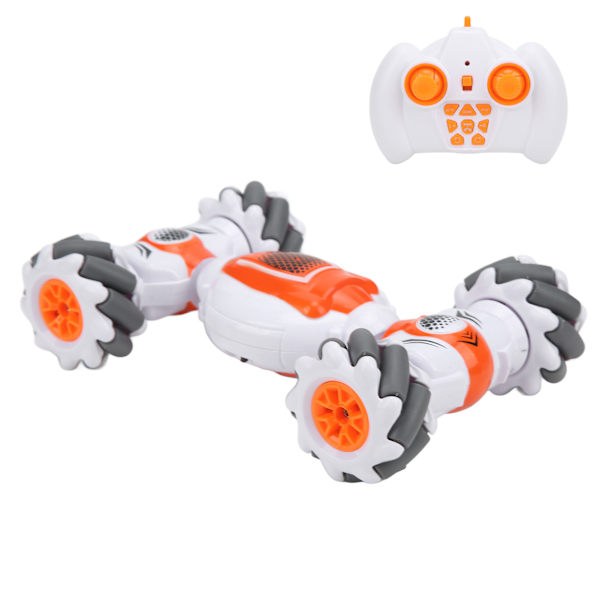 S012 2.4Ghz RC-tempputyöauto Kauko-ohjattava tempputyöauto 360 asteen käännöllä Kaksisuuntainen pyörivä yli 8-vuotiaille pojille ja tytöille (2 akkua)