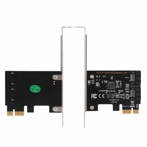 PCI-E-kort PCI Express till SATA 3.0 2-portar SATA III 6 Gbps expansionskort