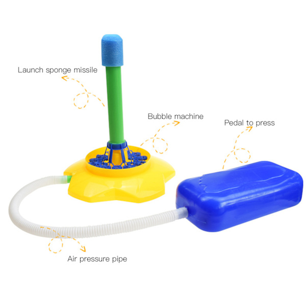 Stomp Bubble Shuttle Maskin Sommar Utomhus Leksaksspel för FörälderBarn