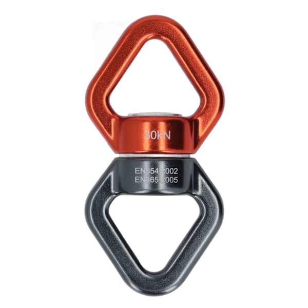 Swing Spinner 360 graders roterande 8-formad universell säkerhetsrotationsanordning för gunga utomhus orange och grå