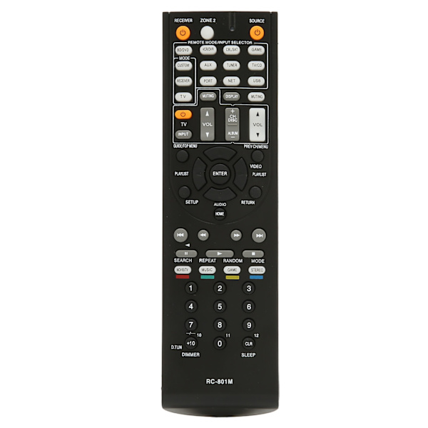 RC 801M Kaukosäädin AV-vastaanotin Kaukosäädin HT RC360 HT S7400 HT R690 HT S8400 TX NR509 TX NR509S TX NR509B HTRC 360