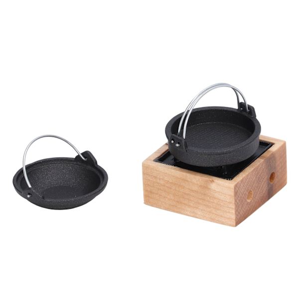 1:12 Dockhus Miniatyr Hot Pot Rack Utsökt Mini Kök Pryl Dekorativa Dockhus Kök Tillbehör