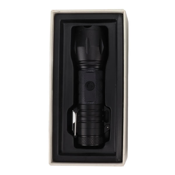 Electric Lighter Waterproof Windproof Aluminum Alloy Portable Lighter with Flashlight 3.7v Black