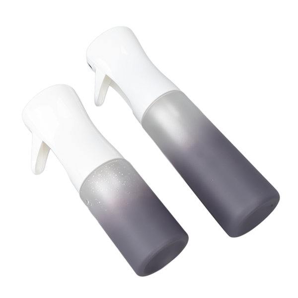 2-pack tom sprayflaska fin dimma påfyllningsbara spraybehållare för hårväxt 300ml 200ml gradientgrå