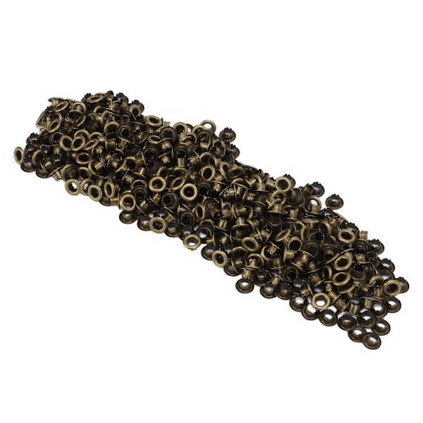 500 stk trykknapper i jernmateriale, flate, glatte, lyse overflater, lette, fargerike syknapper YK4/5‑004 (bronse)