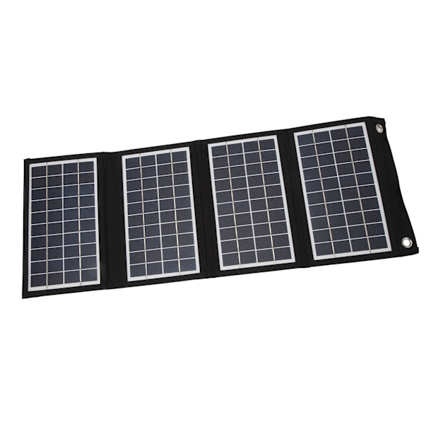 Solcelle Foldbar Taske 30W 5V Bærbar Solcellepanel Oplader med Dobbelt USB Udgang til Mobiltelefon Rejse Camping