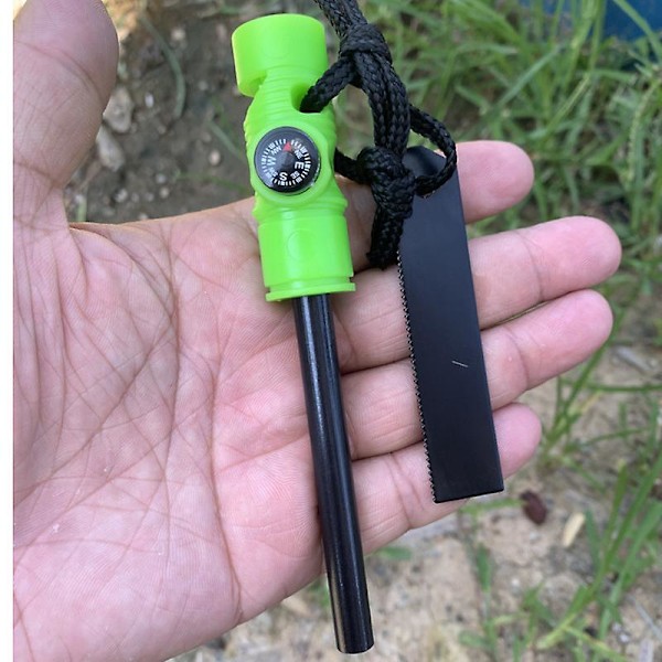Eldstål Combo: Paracord, Visselpipa - Camping, Vandring, Jakt, Ryggsäcksturer, Båtturer, Nödräddning (4 delar)