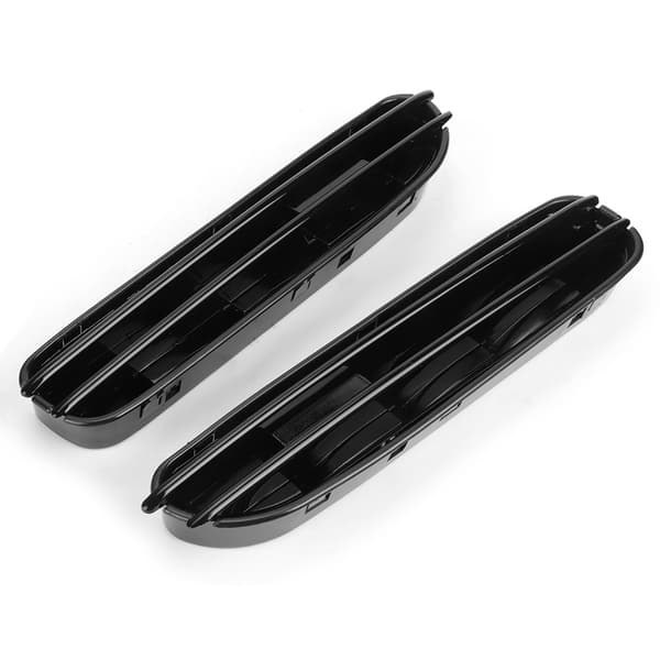 2 stk. Blanke Sorte Side Fendergitter Luftstrømsventiler Udskiftning Passer til E60 E61 M5 2006‑2010