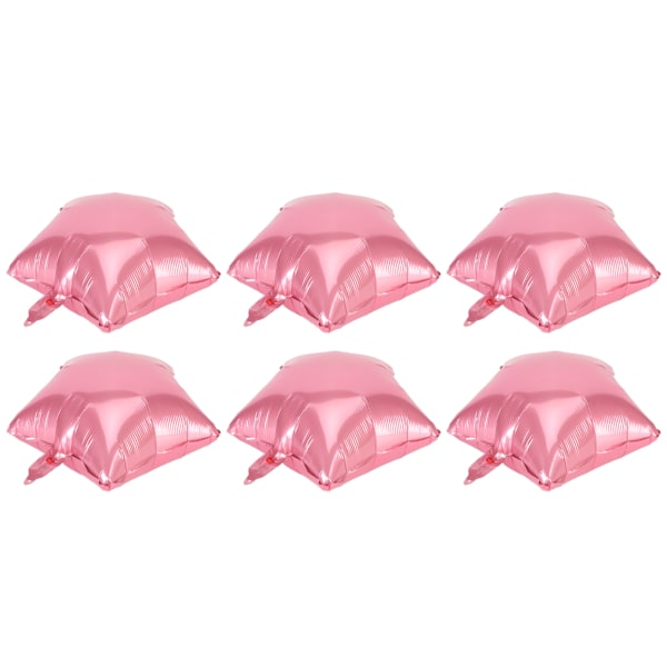 50 stk rosa stjerneballonger automatisk forsegling gjenbrukbare metalliske glansdekorasjoner ballonger for bryllup forlovelsesfester