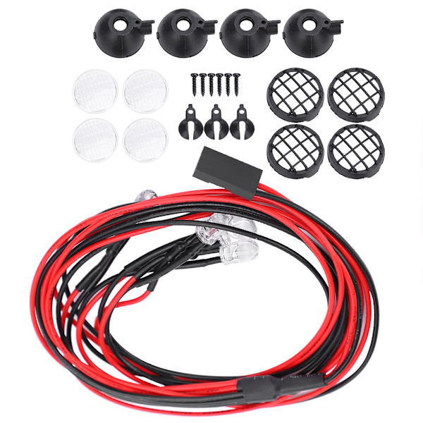 Universell LED-lampa med lampskärm för TRXAAXS/TRX4/SCX10/D90 1/10 RC Crawler CarRound