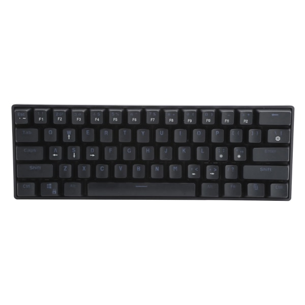 61 Key Wired Mekaniskt Tangentbord LED Bakgrundsbelyst speltangentbord med blå switch för dator
