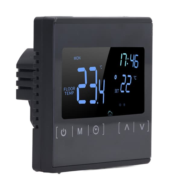 Programmerbar digital termostat Smart touchskærm hjemmetermostat til sveddampende rum AC85V til 250V