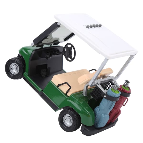 Golf evighetskalender i plast, klubbbil, gave, minigolfbilklokketilbehør