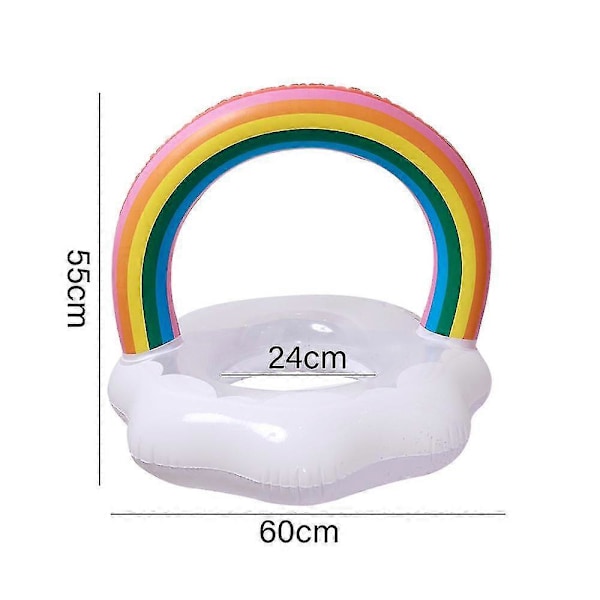 Stor Uppblåsbar Magisk Pool Float med Glitter Inuti, Reparationskit Ingår, Badring