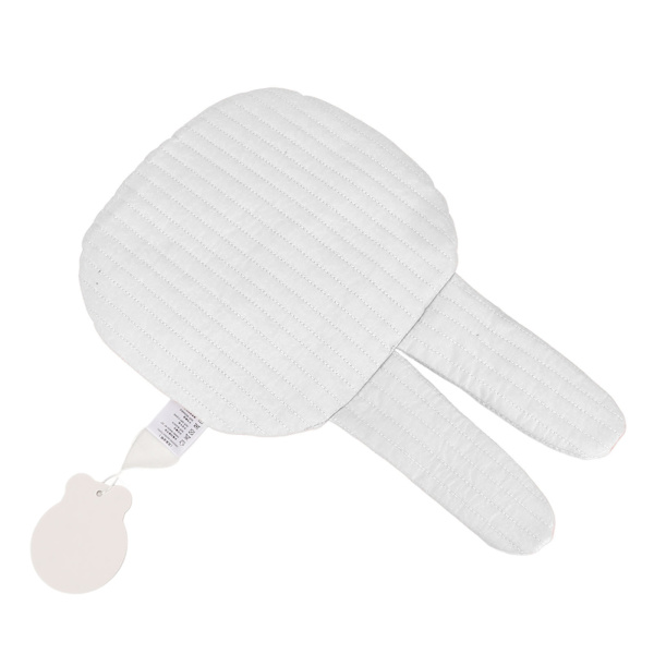 Baby Sovkudde Bomull Kanin Form Andningsbar Mjuk Bärbar Cartoon Spädbarn Amningskudde 39cm
