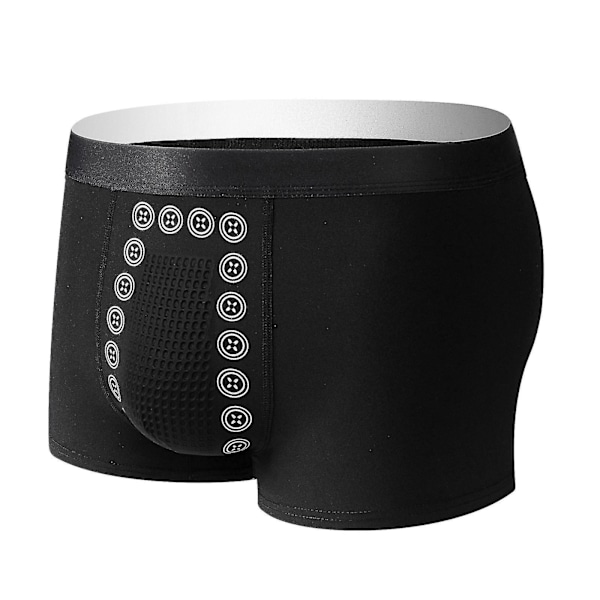 Energy Field Therapy Miesten Magneettiset Boxer-Alushousut Energisoivaan Mukavuuteen, Musta, 3XL