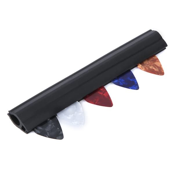 Guitar Picks Holder Clamp Clip Sort Gummi 5 stk. Pickup Musikinstrument Tilbehør