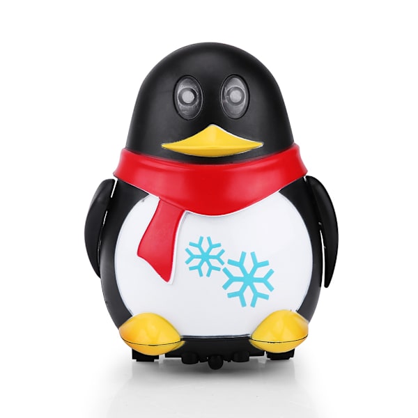 Dejlig Magic Auto-induktion Penguin Følg Drawn Line Legetøj Dyremodel (sort + hvid)