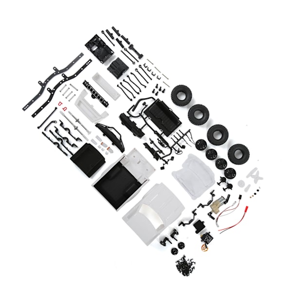 C24 2.4G DIY RC-autopaketti 4WD Kauko-ohjattava telaketjuauto Maastoajoneuvo Autot Lasten lelut