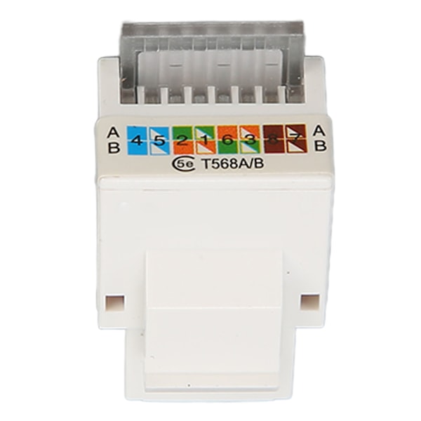 50 stk Keystone Jack RJ45 Cat5e 90 graders slank uskjermet punch-fri Ethernet-modul nettverkskontakt