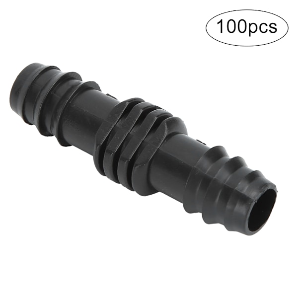 Kääntöputken liitinliitin PP-tarvikkeet puutarhan kastelujärjestelmään 16 mm (100 kpl 16 mm suora läpivienti)
