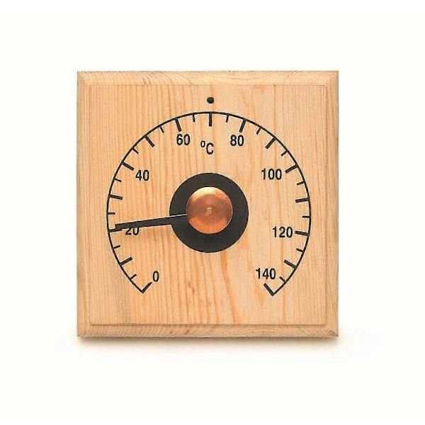 Bastutermometer, 0~140 Basturumstermometer Trä Inomhus Termometer Temperaturvisning för Väggmonterat Basturum
