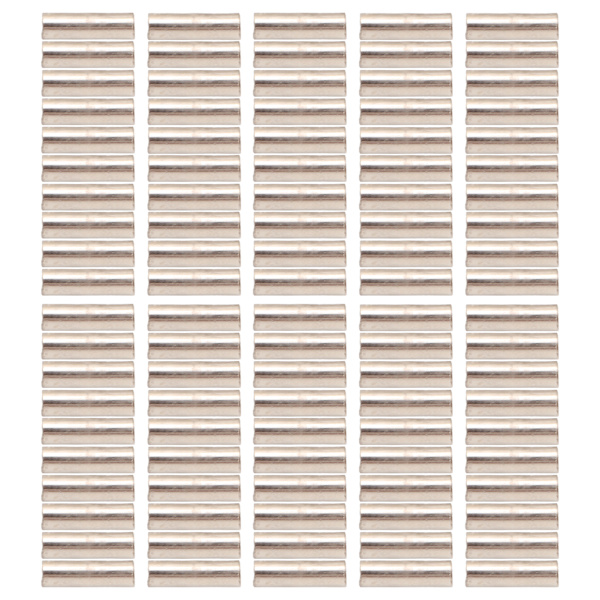 100 stk Single Barrel Crimp Sleeves Kit Korrosionsbestandig God fiksering Fiskeline rørforbindelser til fiskeri 2.6