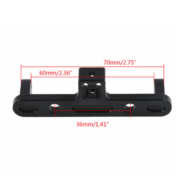 Aluminiumslegering Trækøje RC Trailer Rack til SCX10 90046 90047 Bil Sort