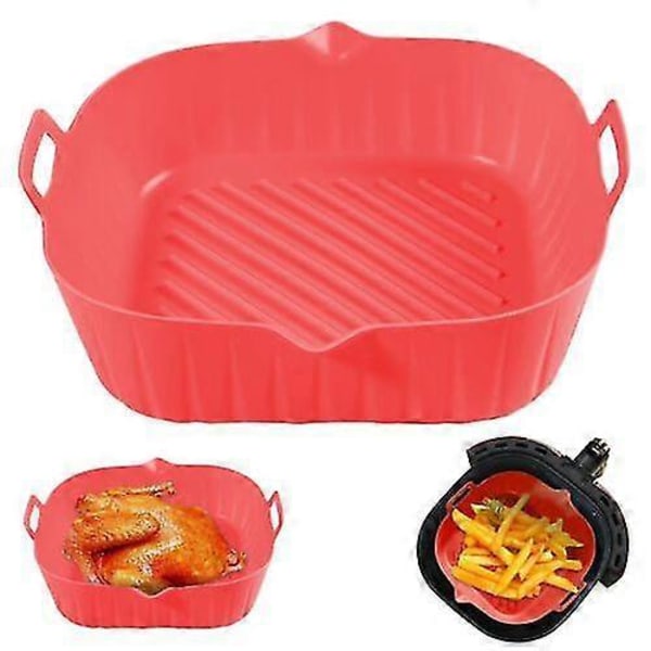 Non-stick Silikonkorg för Air Fryer, Bakform för Ugn - Återanvändbara Inlägg Svart