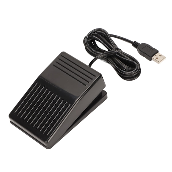 USB-fotswitchpedal, mekanisk switch, multifunktionell, enkelsidig fotswitchpedal med 2 meter kabel för dator