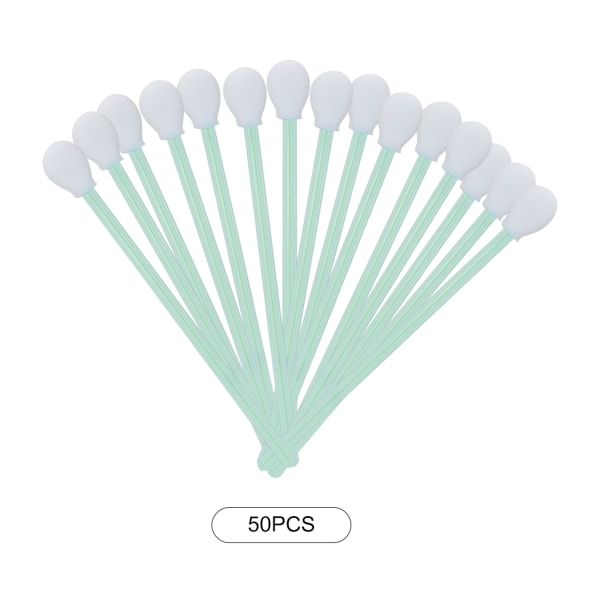 50 stk Antistatisk skumrengjøringspinne for skriverdisklinse 18cm