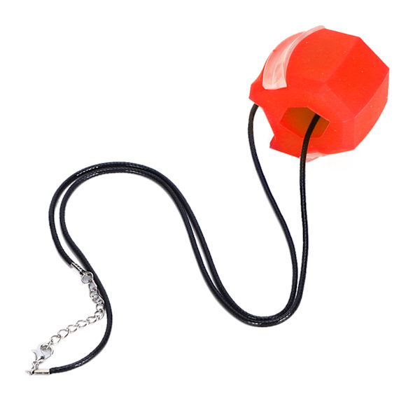 Silikon Jawline Trainer med lanyard Ansiktsbantning Käkmuskelträningsövning SRed