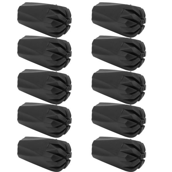 10st Klätterstavar Gummispets Cover Walking Stick Tips Protectors Vandringstillbehör