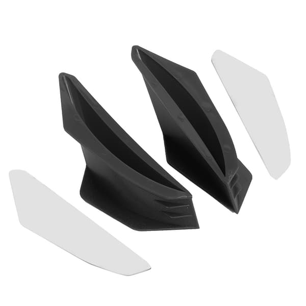 Motorcykel Aerodynamiske Winglets Spoiler Ving Universal Modificerings Tilbehør Sort