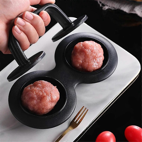 Burgerpress Biffpress Non-Stick Hamburgerpress Kit Orange