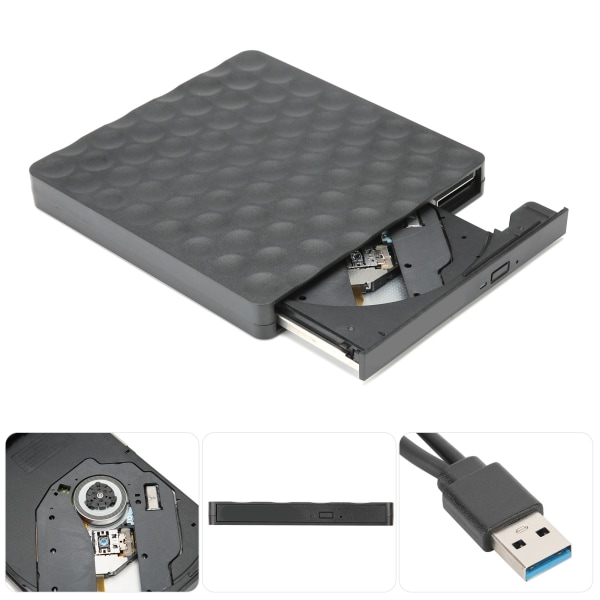 Eksternt optisk drev integreret linje USB TYPE-C cirkulær dvd-brænder til bærbar computer