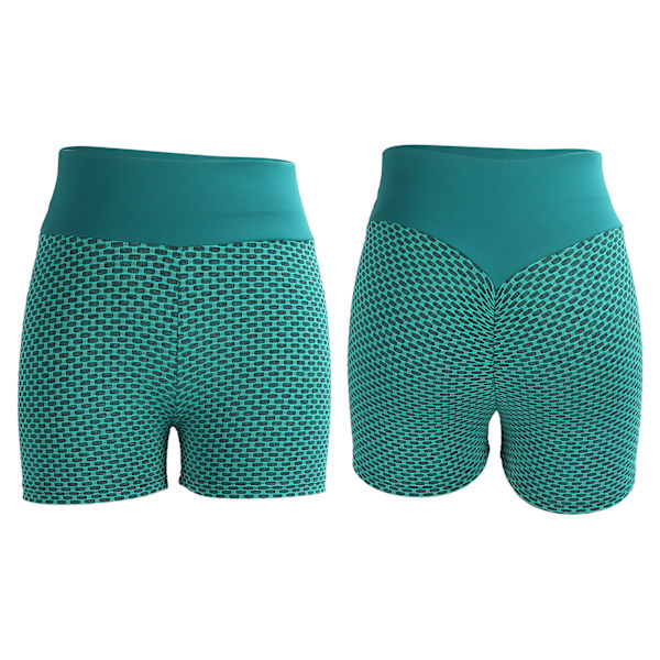 Booty Shorts High Waist Yoga Shorts Elastic Waist Running Gym Workout Biker Shorts for WomenL