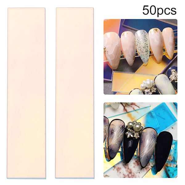 50 st akryl nageldisplayställ färgglada nagellacksdisplayställ nagellacksdisplayhållare
