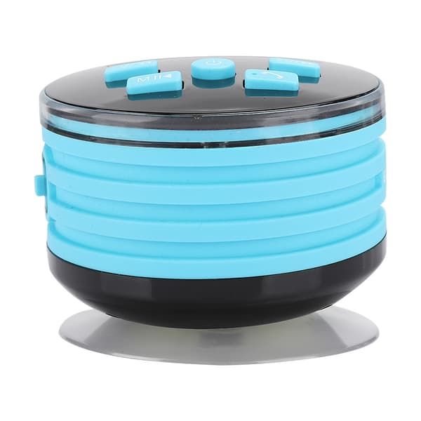 Dusjrom IPX7 Bluetooth-høyttaler Bærbar FM-subwoofer med pustelys sugekopp