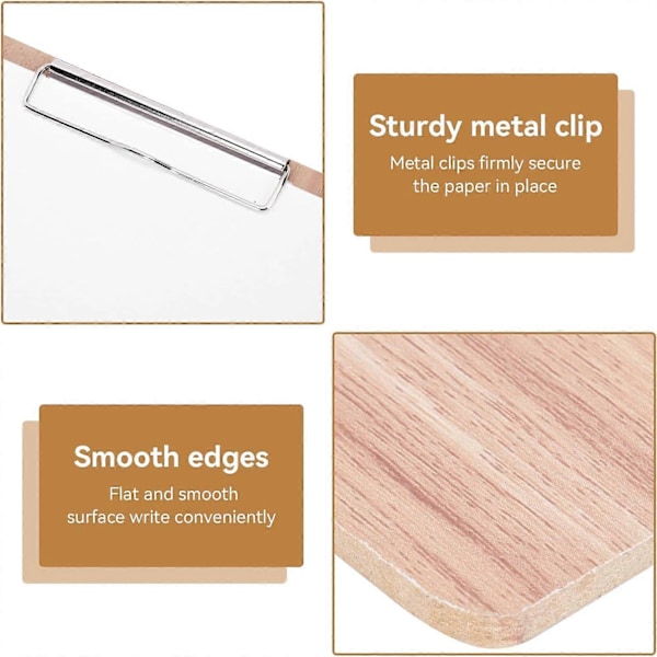 Ritbräda för konstnärer, 8K skissplatta i trä med metallklämma, ritplatta för studenter, skrivplatta, reseritplatta, konstmaterial, skissverktyg f