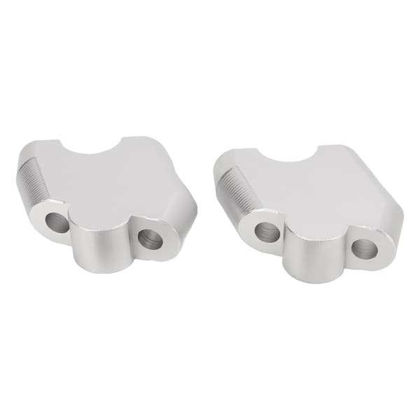 2PCS Styrhöjarklämma Aluminiumlegering Ersättning för CB500F CB500X 2013-2017 Silver