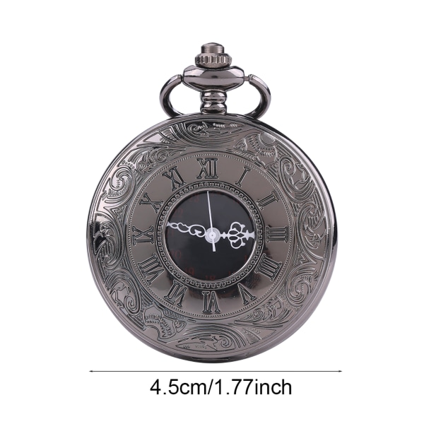 Klassinen kvartsianaloginen metalliseos taskukello watch riipus ketjulla