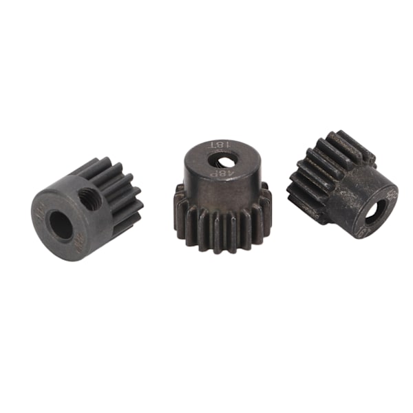 3 Stk RC Motor Pinion Gear 48P 14T 16T 18T Rustfast Pulver Metallurgi 48P Pinion Gear Sæt til 1/10 RC 3.175mm Motor