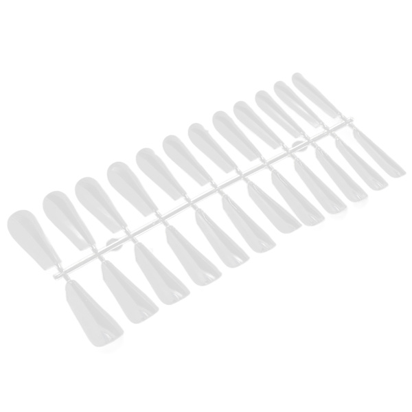 240 stk klare falske neglespidser DIY Full Cover negleforlængelser Gennemsigtige lange spidser til manicure