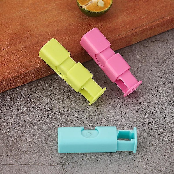 Squeeze Lock Bröd Påse Klipp för Matförvaring Plastpåse Förslutare